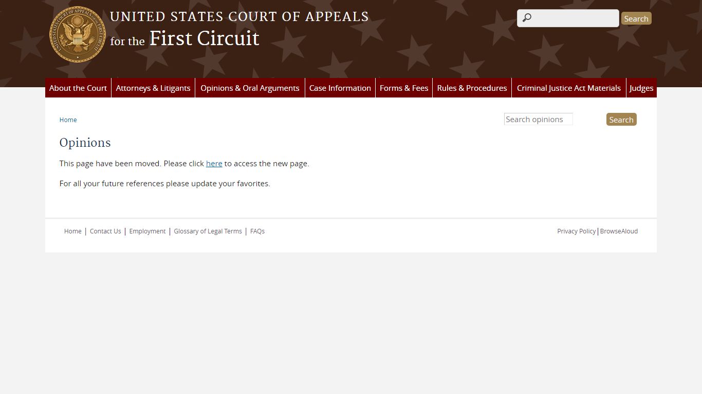 Opinions | First Circuit | United States Court of Appeals